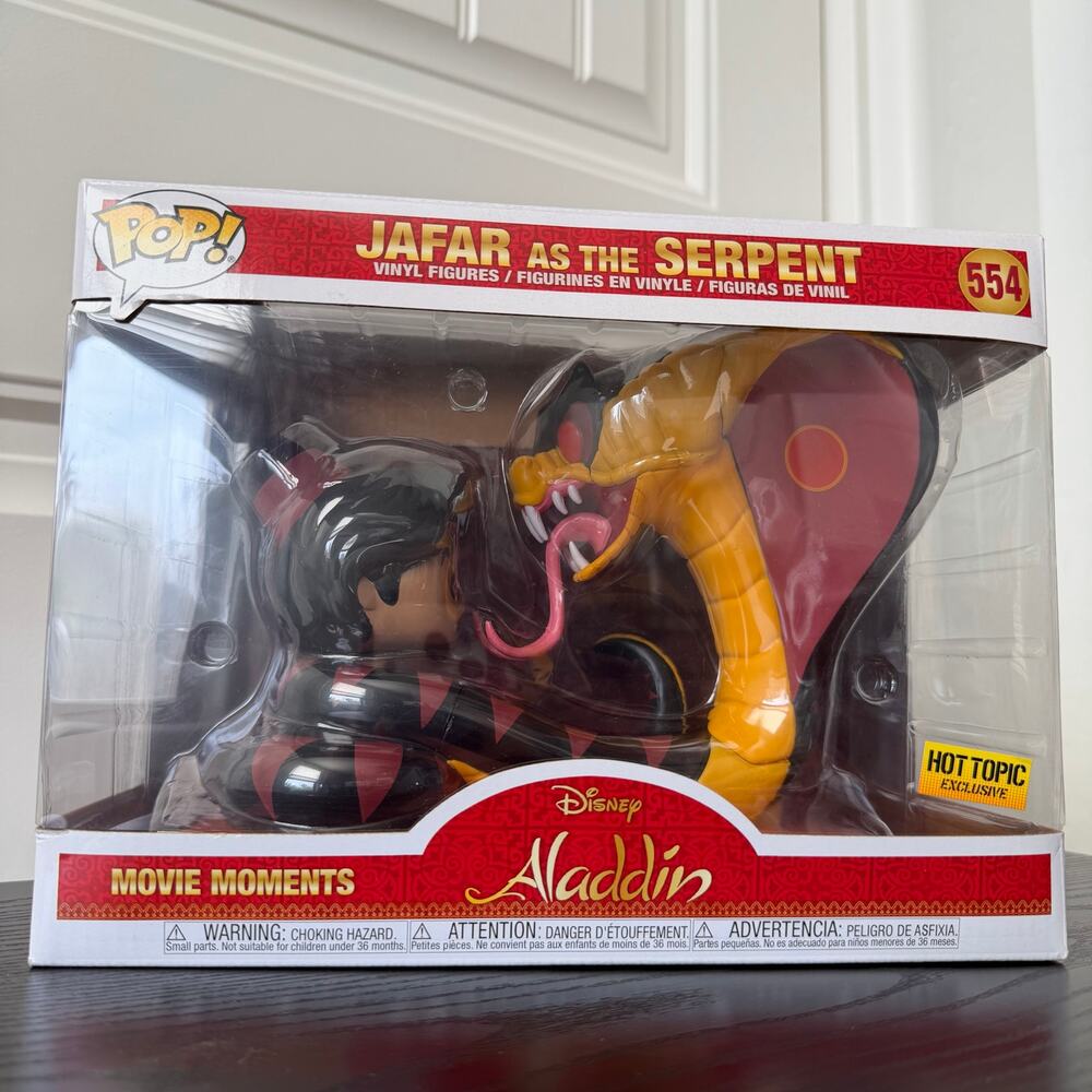Jafar & Aladdin Movie Moment #554 Hot Topic Exclusive Funko Pop